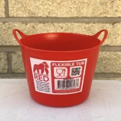 12.5oz/.37L Tubtrug Flexible Mini Microtub Bucket - Red