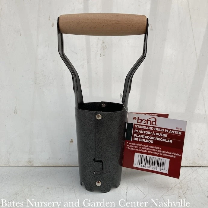 Bulb Planter Wood Handle Gunmetal Base Bond 1 Bulb Planter Wood Handle Gunmetal Base Bond