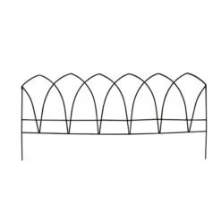 Fence Border Hastings Arch 29x13 Black Metal