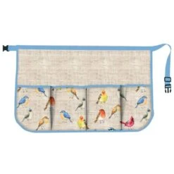 Garden Apron Sweet Birds W/4 Pockets 21x28