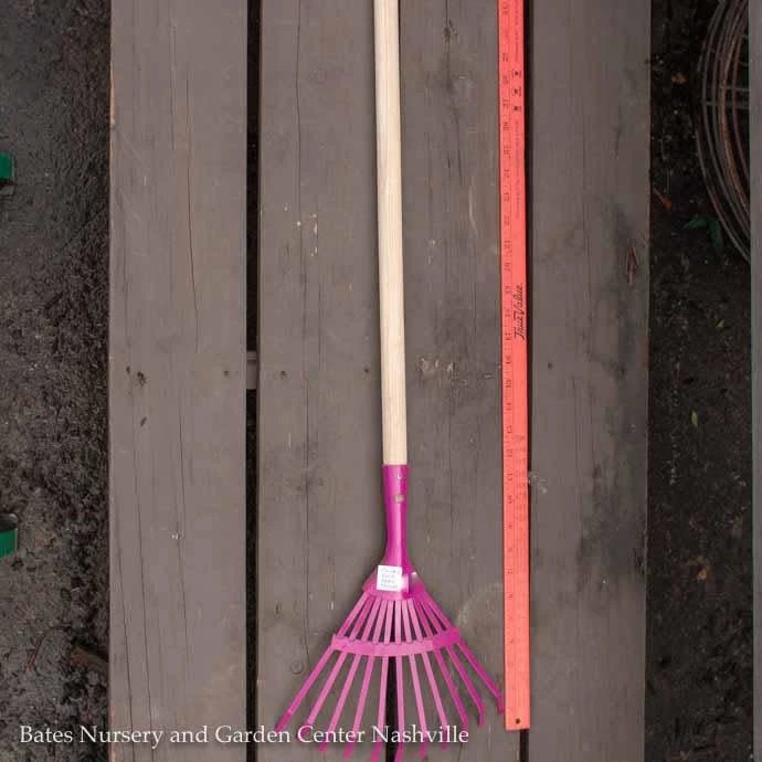 Tool Kids Leaf Rake Wood Handle 2 Tool Kids Leaf Rake Wood Handle - Image 2